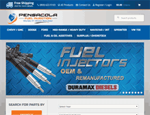 Tablet Screenshot of pensacoladiesel.com